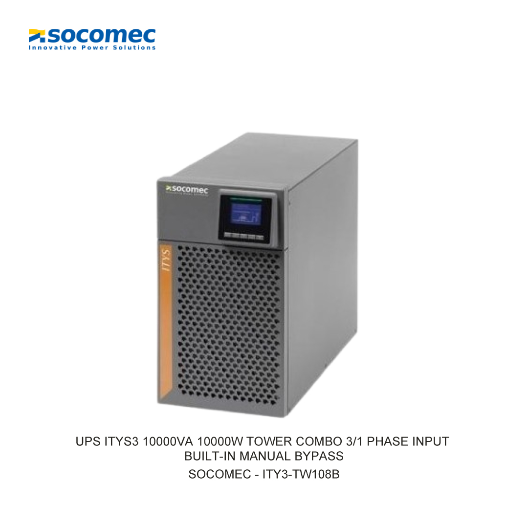 UPS ITYS3 10000VA 10000W TOWER COMBO 3/1 PHASE INPUT BUILT-IN MANUAL BYPASS