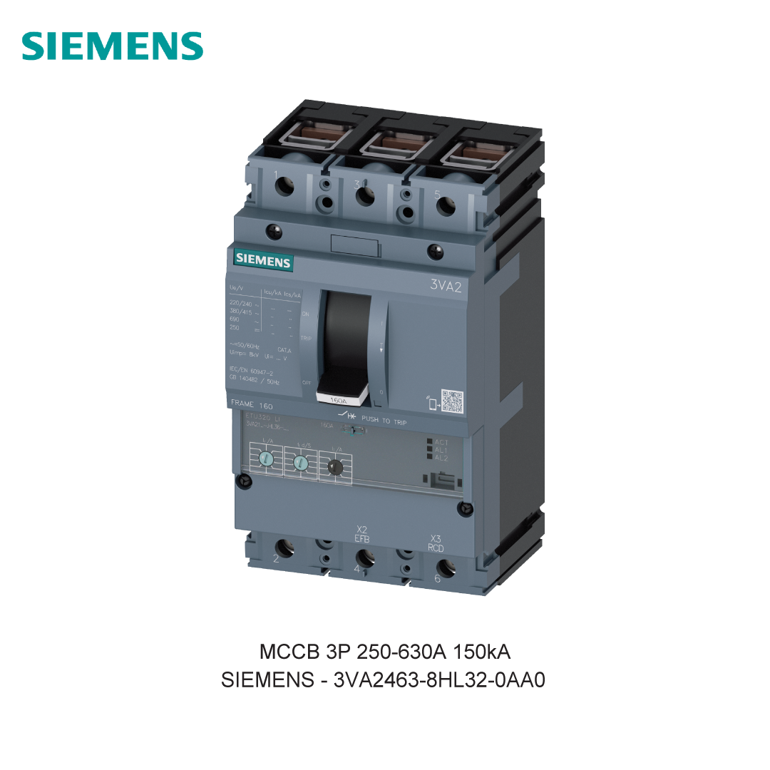 MCCB 3P 250-630A 150kA