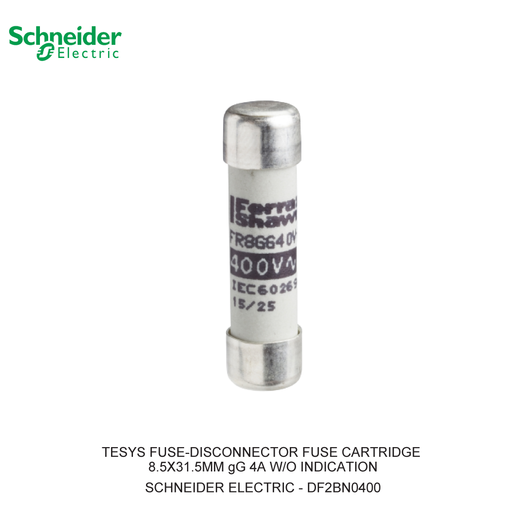 TESYS FUSE-DISCONNECTOR FUSE CARTRIDGE 8.5X31.5MM gG 4A W/O INDICATION (1 BOX = 10 PCS)