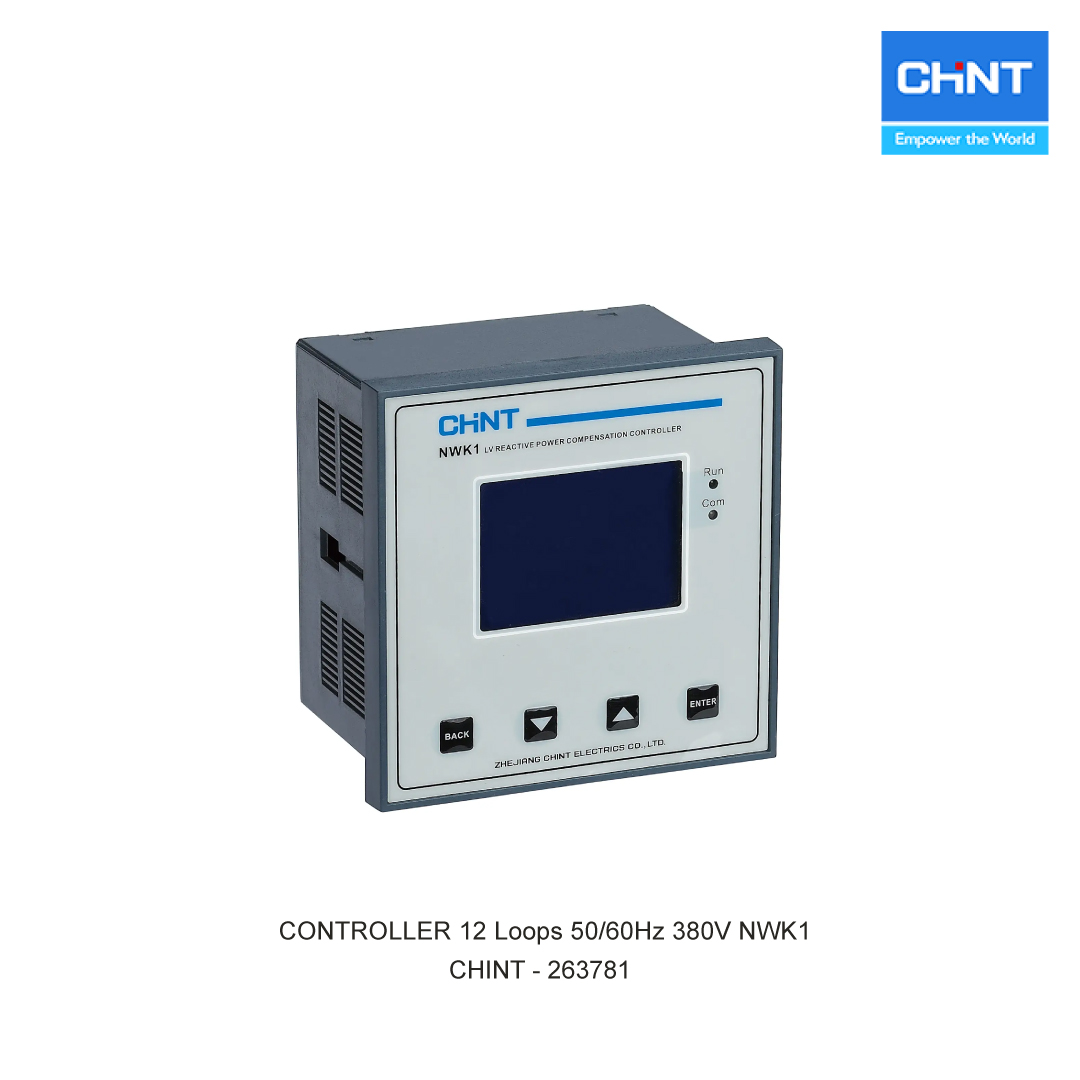 CONTROLLER 12 Loops 50/60Hz 380V NWK1 WITH HARMONIC ALARM (LCD)