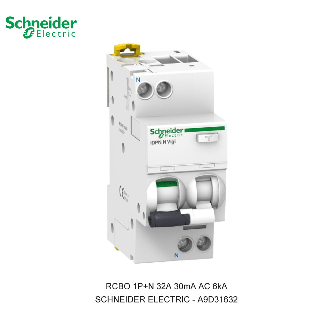 RCBO 1P+N 32A 30mA AC 6kA