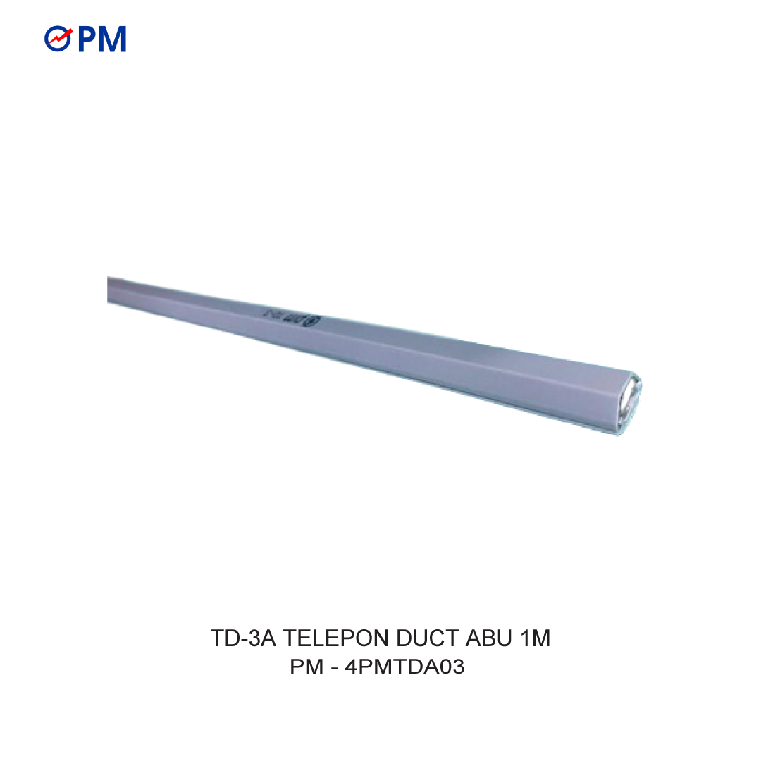 TD-3A TELEPON DUCT ABU 1M (Harga 1 Dus = 70 Batang)