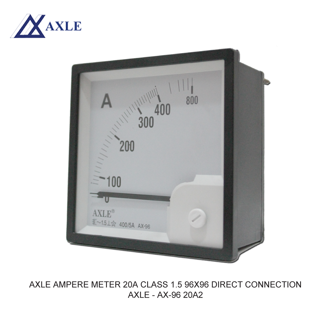 AXLE AMPERE METER 20A CLASS 1.5 96X96 DIRECT CONNECTION