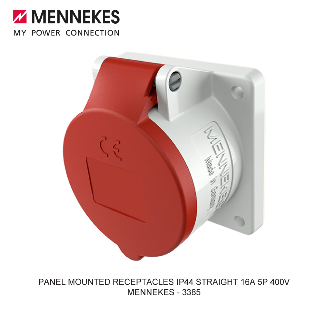 PANEL MOUNTED RECEPTACLES IP44 STRAIGHT 16A 5P 400V