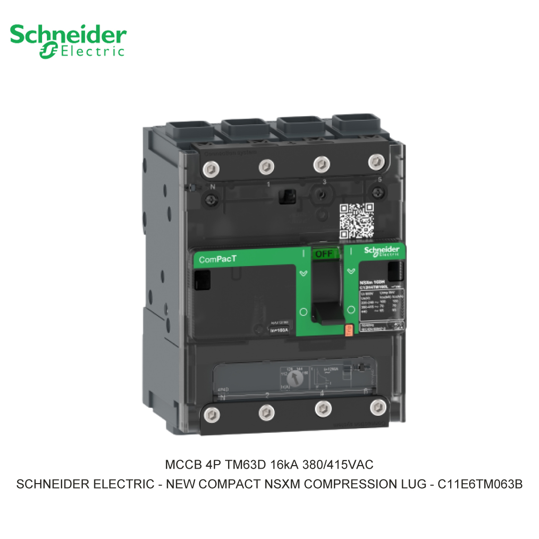 MCCB 4P TM63D 16KA 380/415VAC