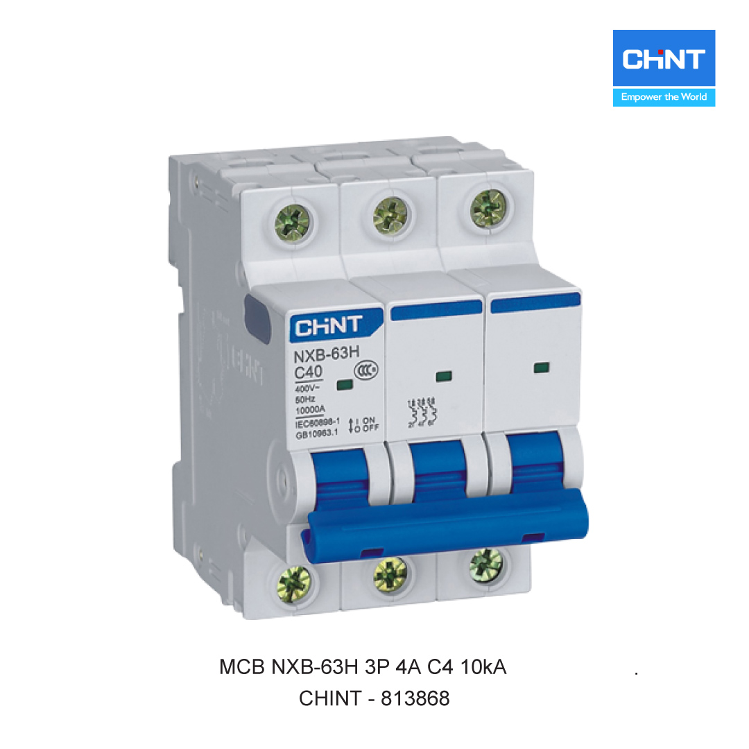 MCB NXB-63H 3P 4A C4 10kA