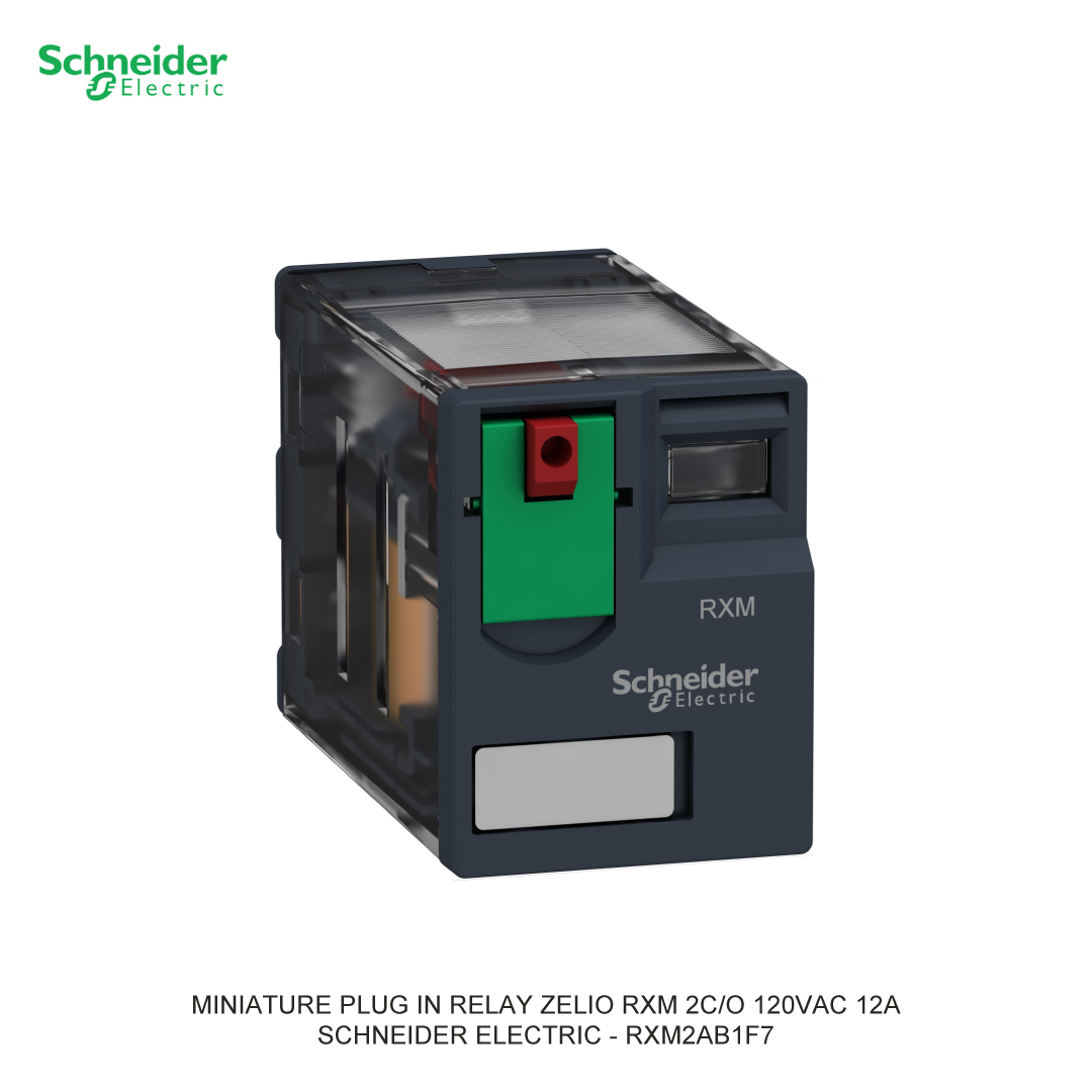 MINIATURE PLUG IN RELAY ZELIO RXM 2C/O 120VAC 12A SCHNEIDER ELECTRIC