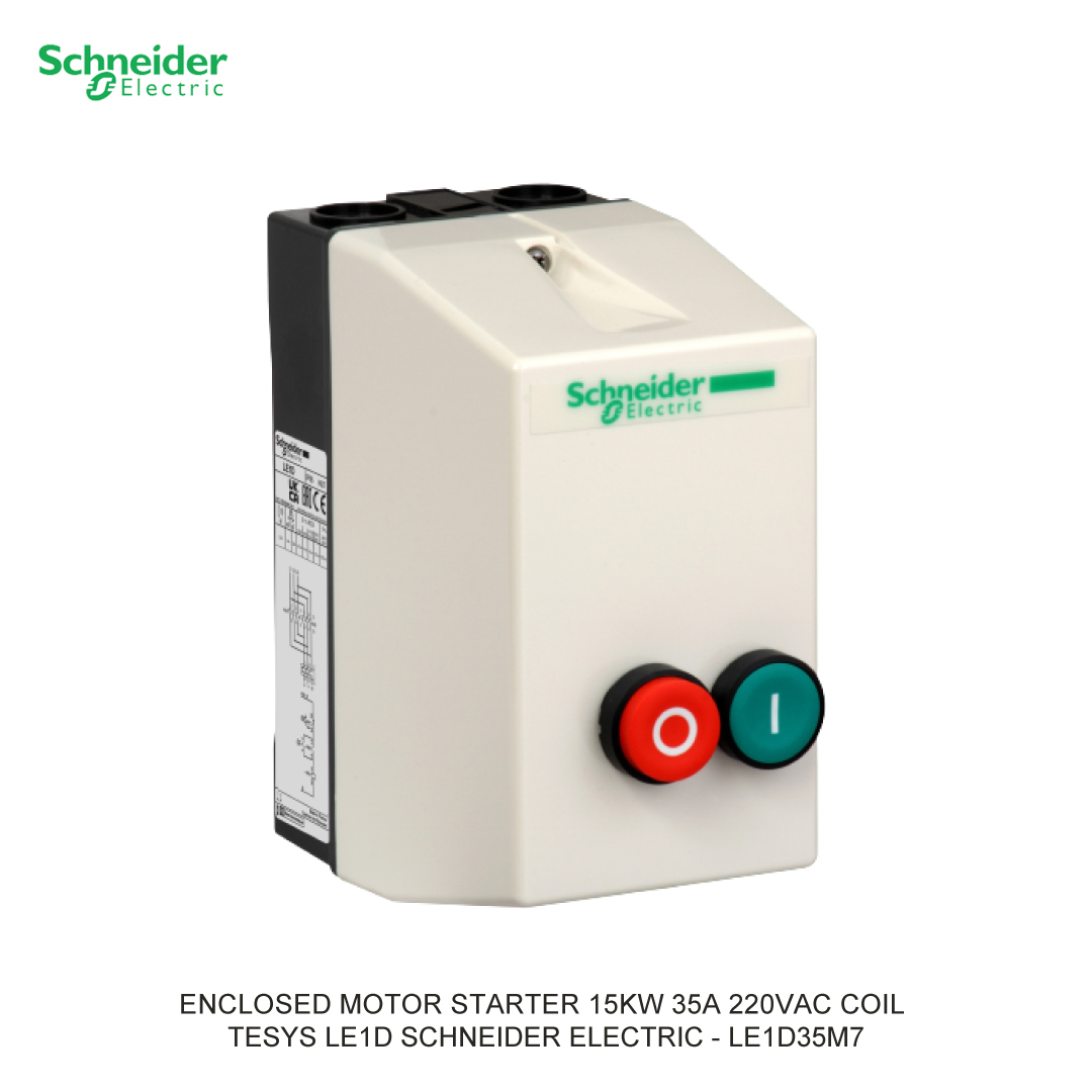 ENCLOSED MOTOR STARTER 15KW 35A 220VAC COIL