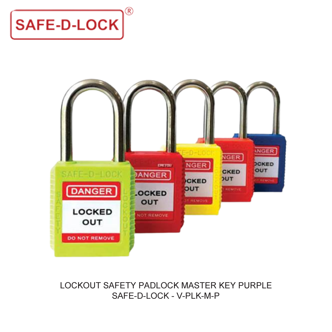 LOCKOUT SAFETY PADLOCK MASTER KEY PURPLE