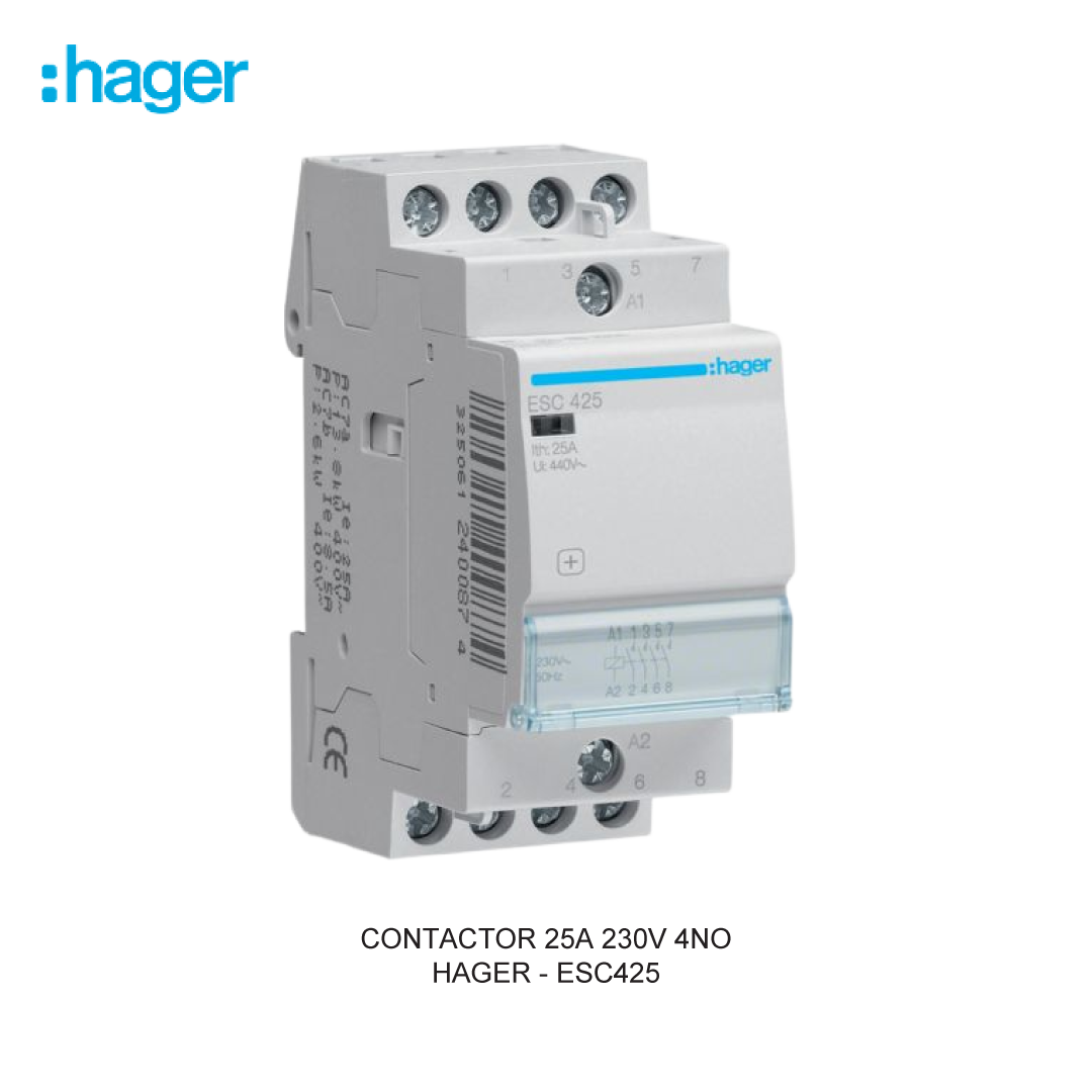 CONTACTOR 25A 230V 4NO