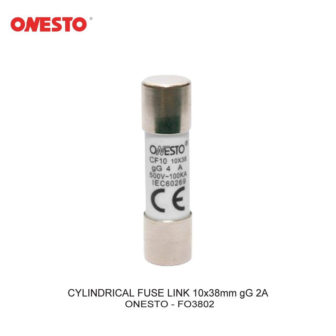 CYLINDRICAL FUSE LINK 10x38mm gG 2A