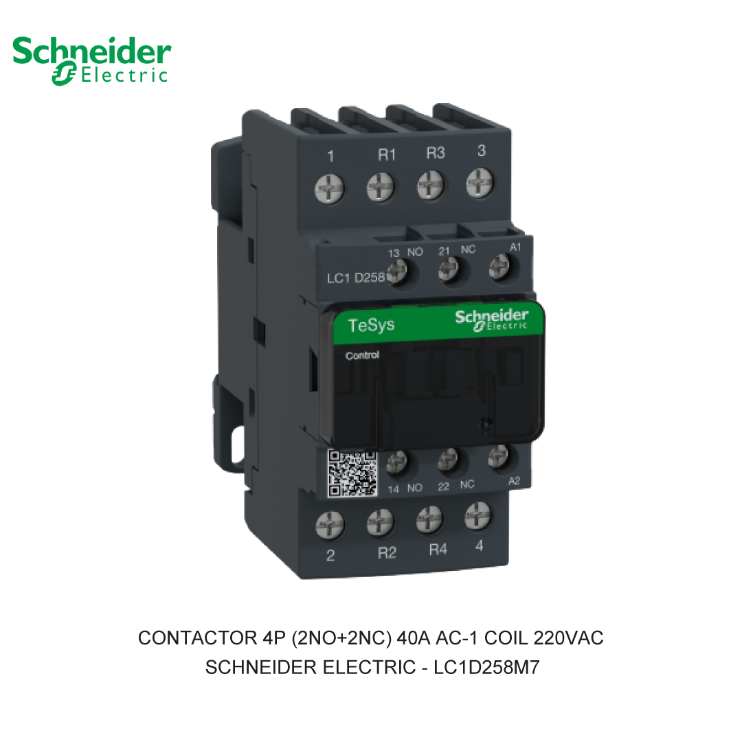 CONTACTOR 4P (2NO+2NC) 40A AC-1 COIL 220VAC
