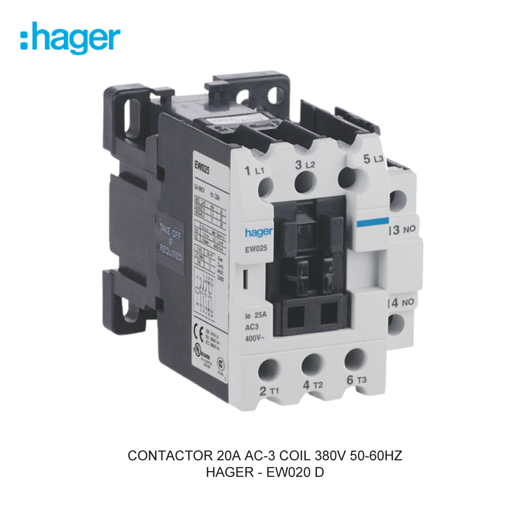 CONTACTOR 20A AC-3 COIL 380V 50-60HZ