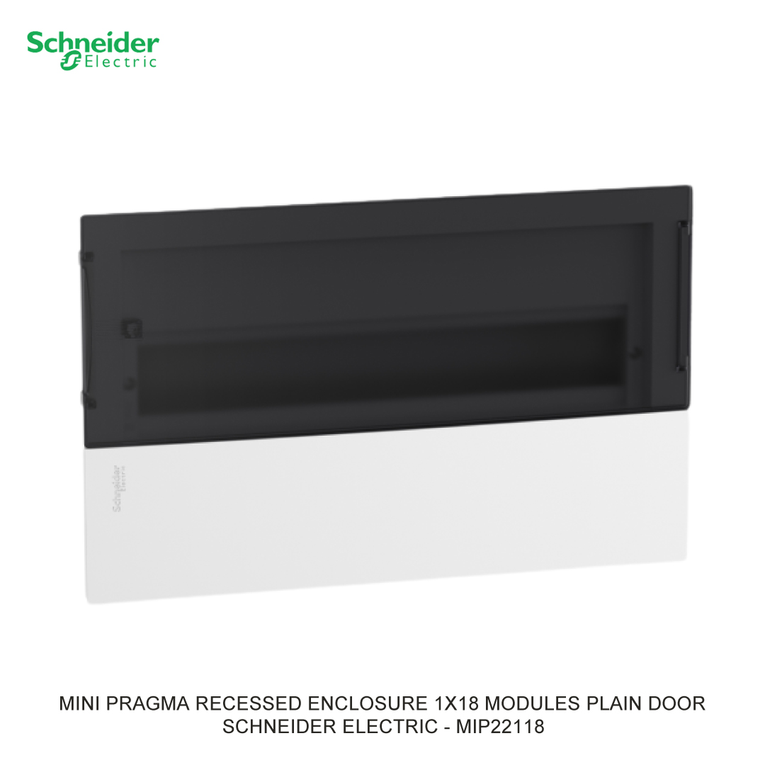 MINI PRAGMA RECESSED ENCLOSURE 1X18 MODULES SMOKED DOOR