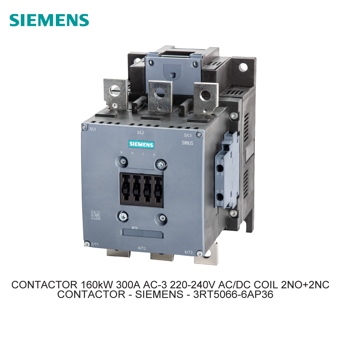 CONTACTOR 160kW 300A AC-3 220-240V AC/DC COIL 2NO+2NC