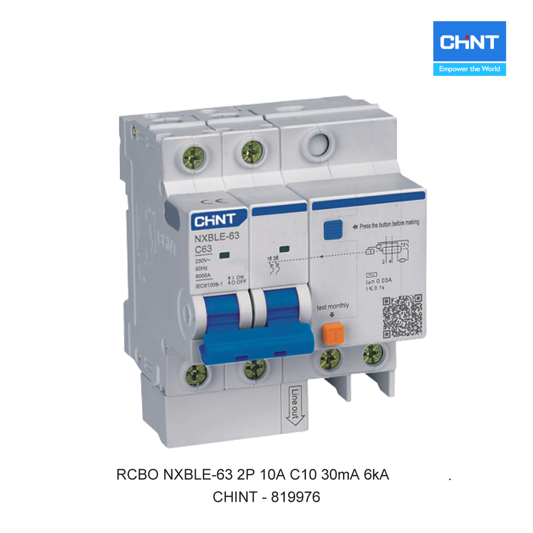RCBO NXBLE-63 2P 10A C10 30mA 6kA