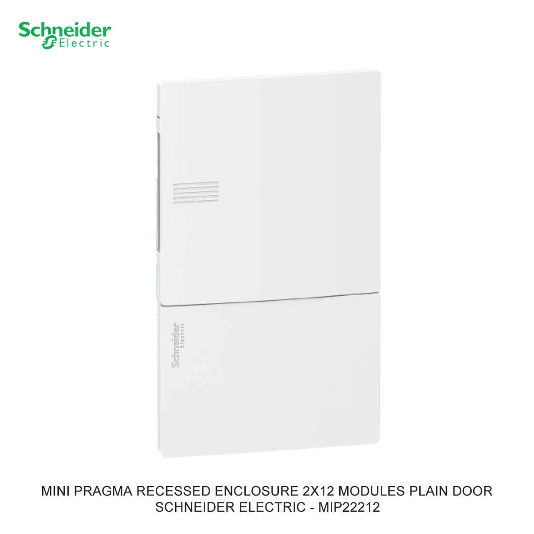 MINI PRAGMA RECESSED ENCLOSURE 2X12 MODULES PLAIN DOOR