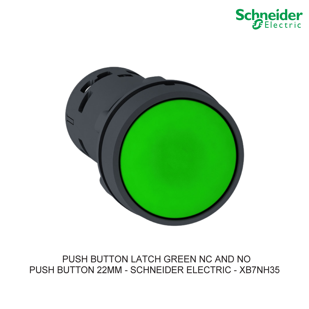 PUSH BUTTON LATCH GREEN NC AND NO