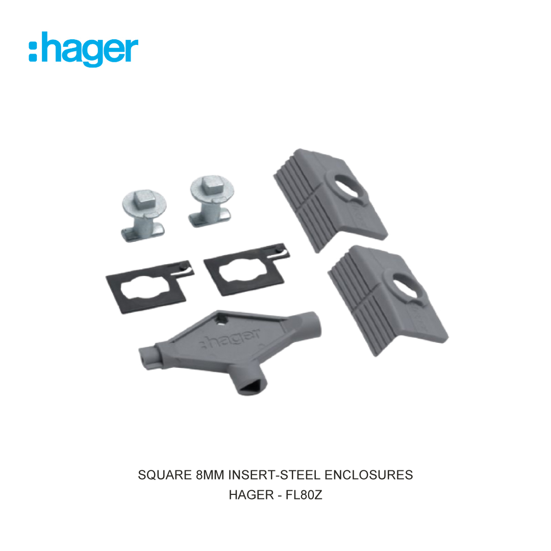 SQUARE 8MM INSERT-STEEL ENCLOSURES
