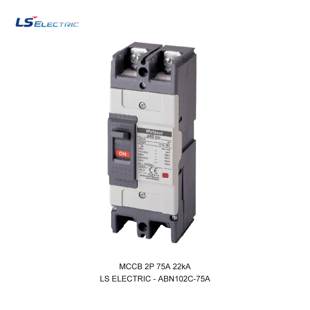 MCCB 2P 75A 22kA