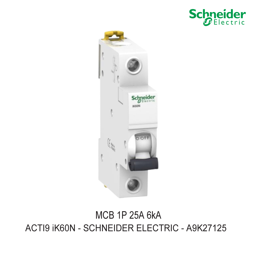 MCB 1P 25A 6kA CURVA C