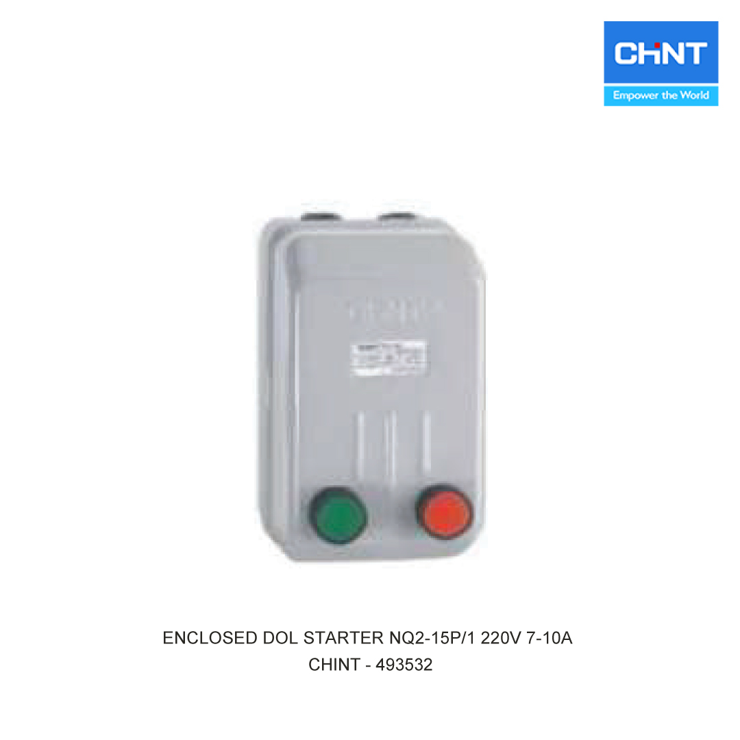 ENCLOSED DOL STARTER NQ2-15P/1 220V 7-10A
