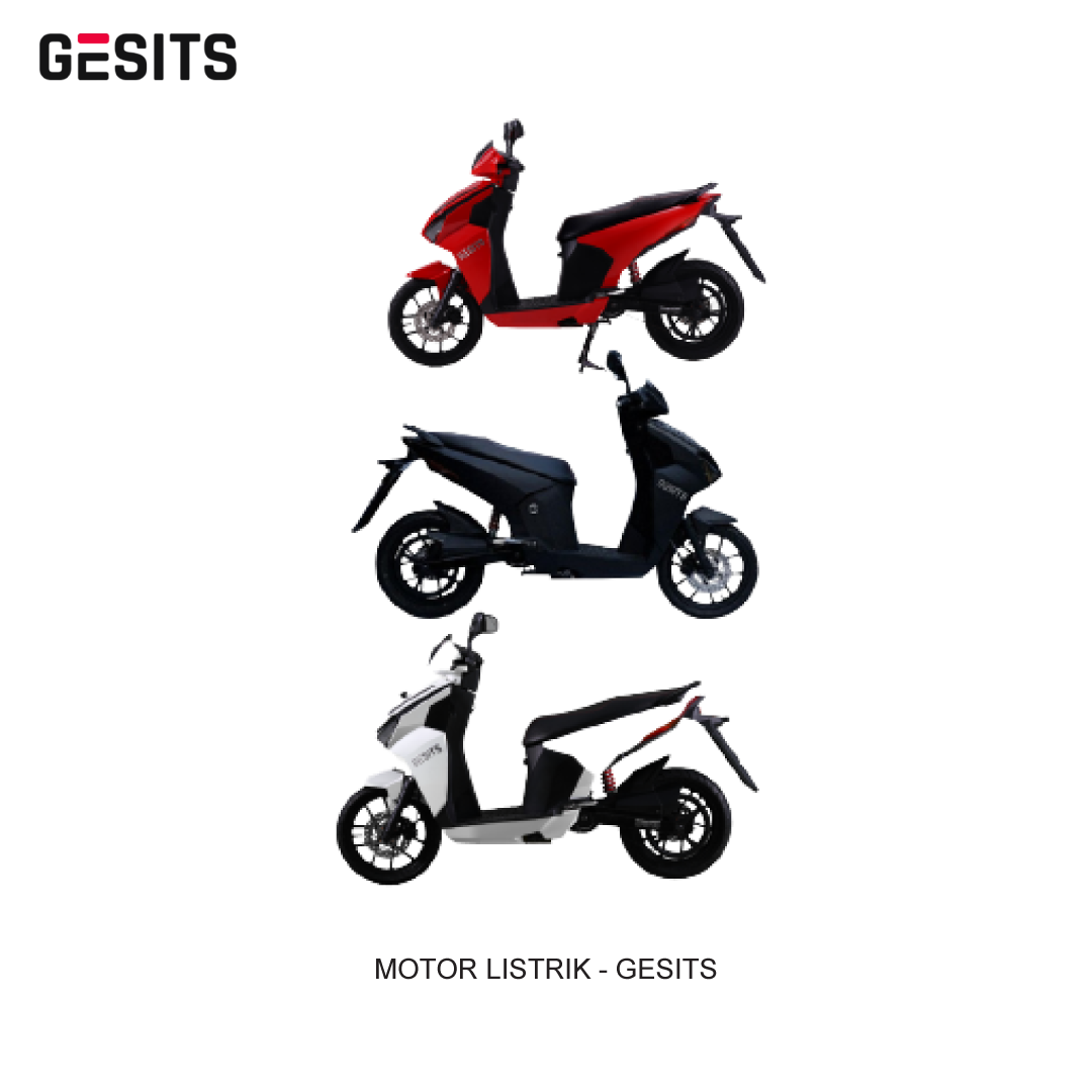 MOTOR LISTRIK GESITS DOUBLE BATTERY -  MALUKU/PAPUA (HARGA ON THE ROAD)