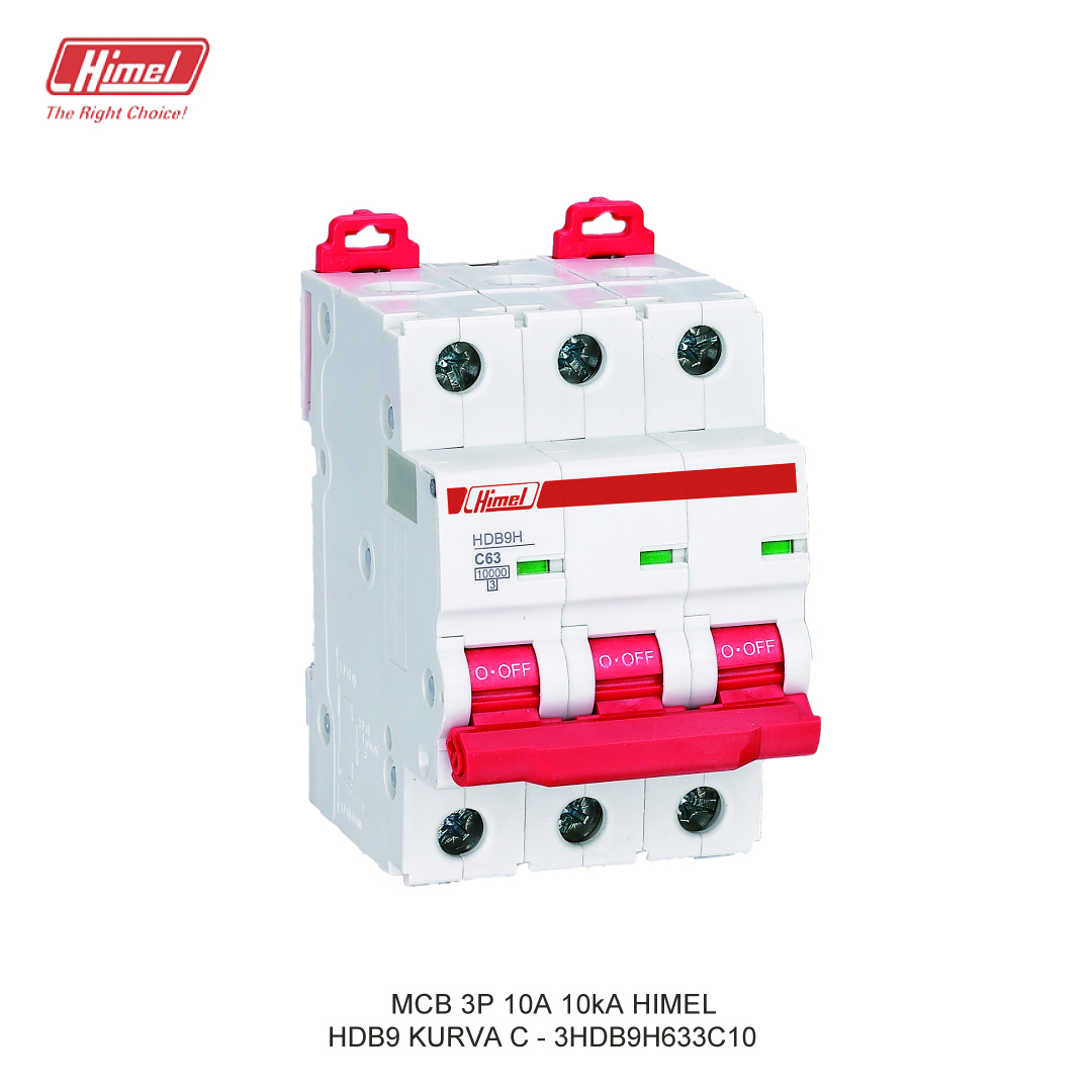 MCB HIMEL HDB9-63 C 3P 10A 10kA