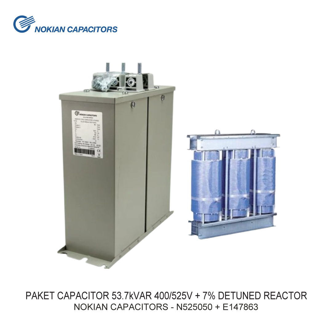 PACKAGE CAPACITOR 53.7kVAR 400/525V + 7% DETUNED REACTOR
