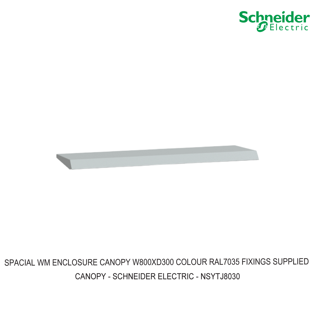 SPACIAL WM ENCLOSURE CANOPY W800XD300 COLOUR RAL7035 FIXINGS SUPPLIED