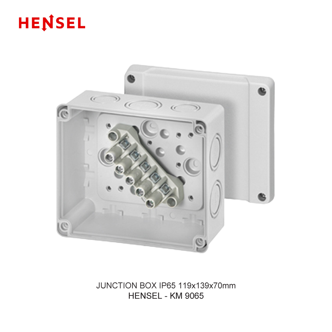 JUNCTION BOX IP55/IP66 119x139x70mm WITH TERMINAL