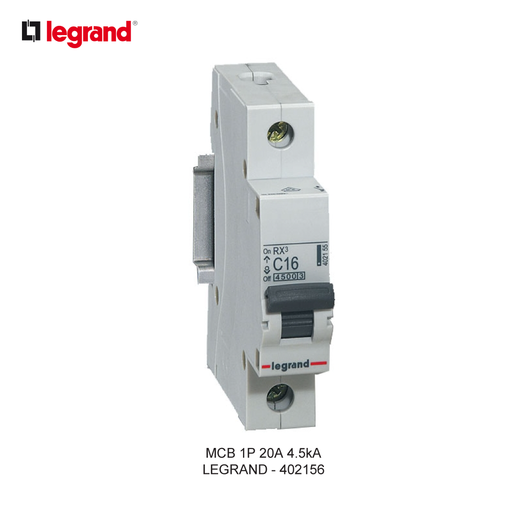 MCB 1P 20A 4.5kA