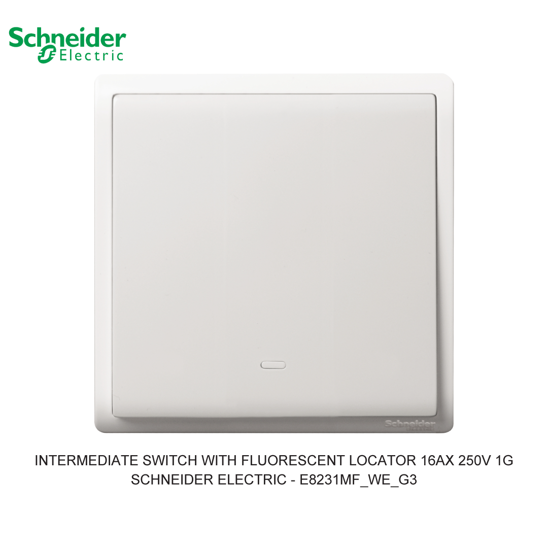 INTERMEDIATE SWITCH WITH FLUORESCENT LOCATOR 16AX 250V 1G