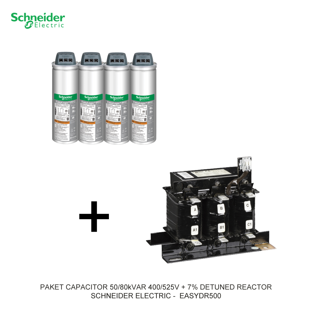 PACKAGE CAPACITOR 50/80kVAR 400/525V + 7% DETUNED REACTOR