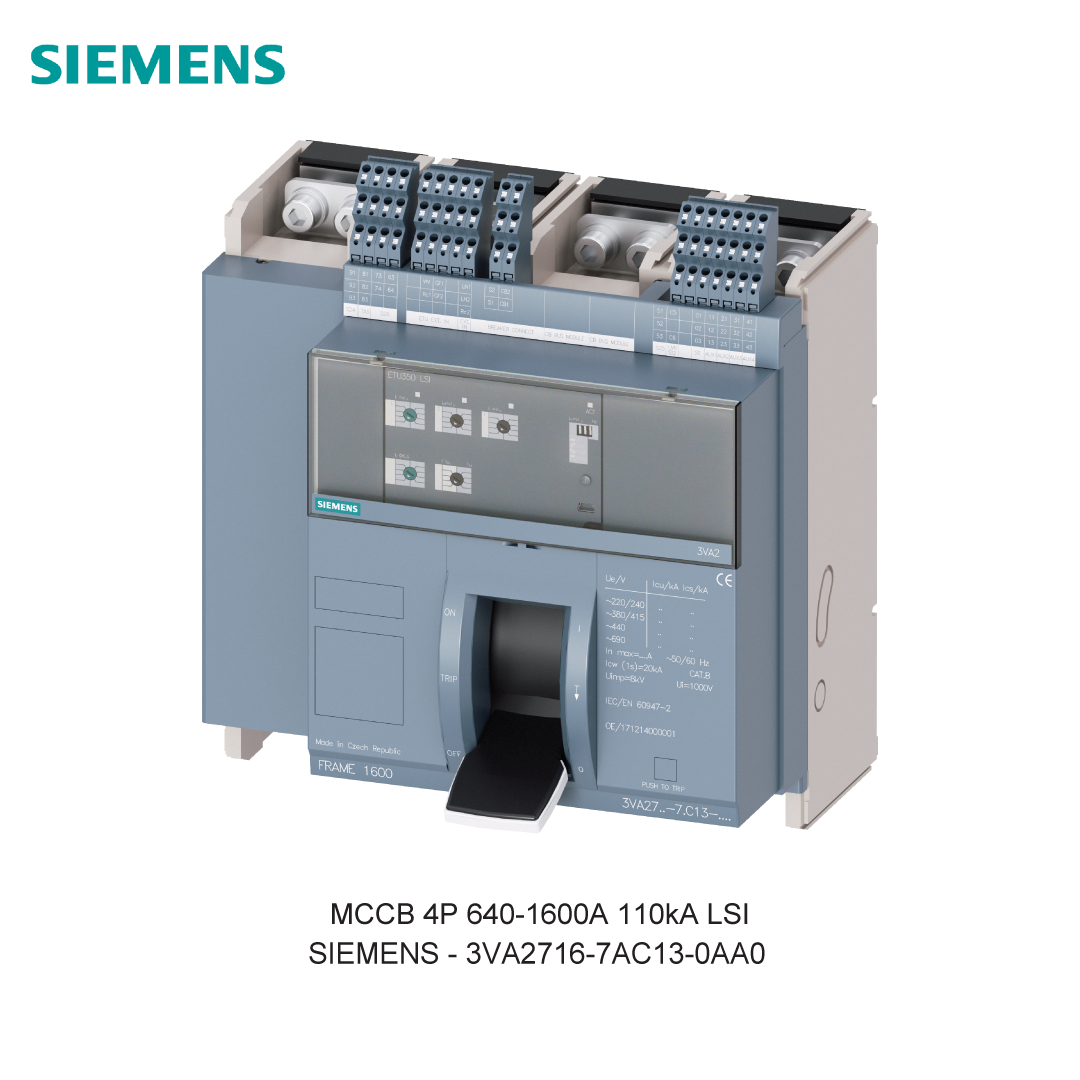 MCCB 4P 640-1600A 110kA LSI
