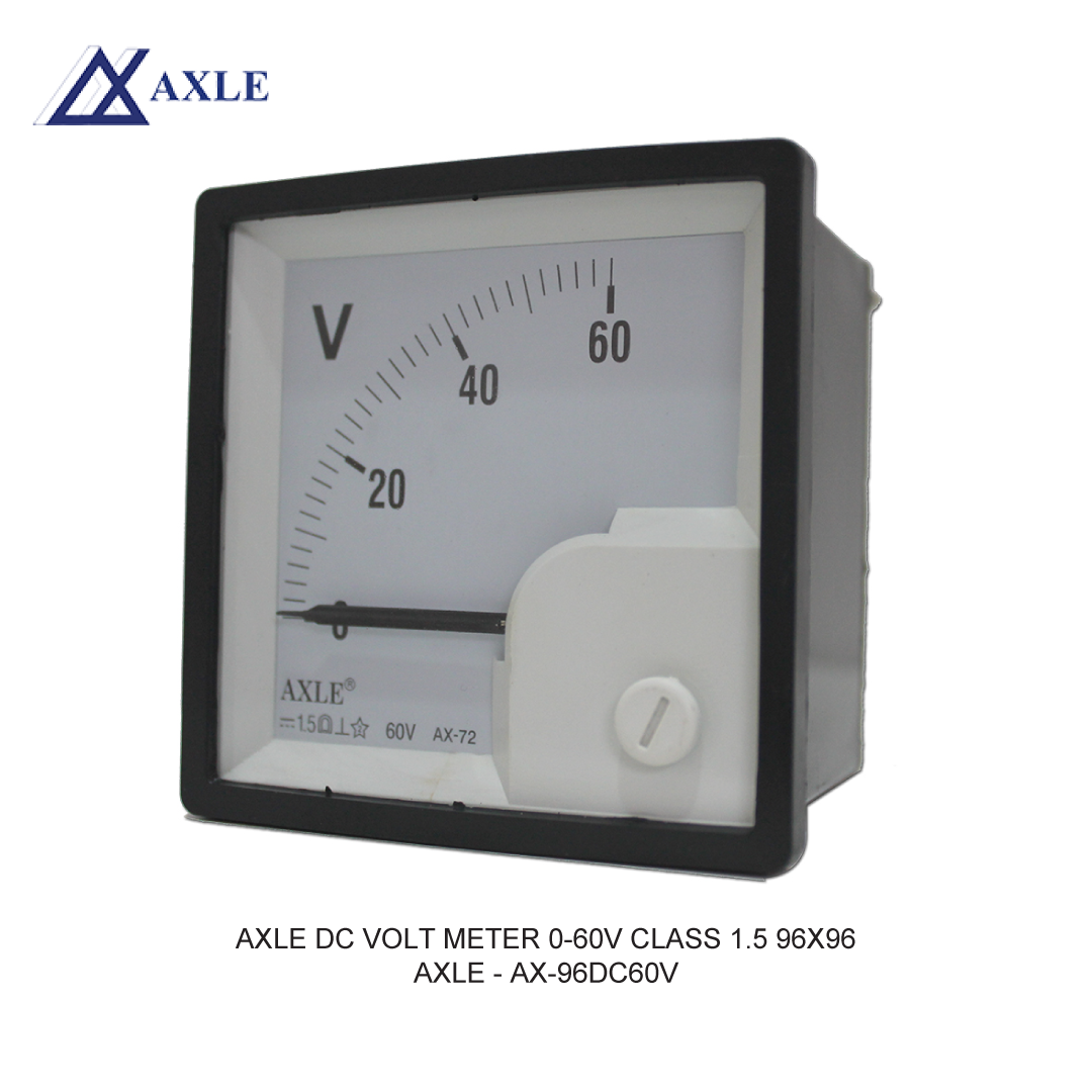 AXLE DC VOLT METER 0-60V CLASS 1.5 96X96
