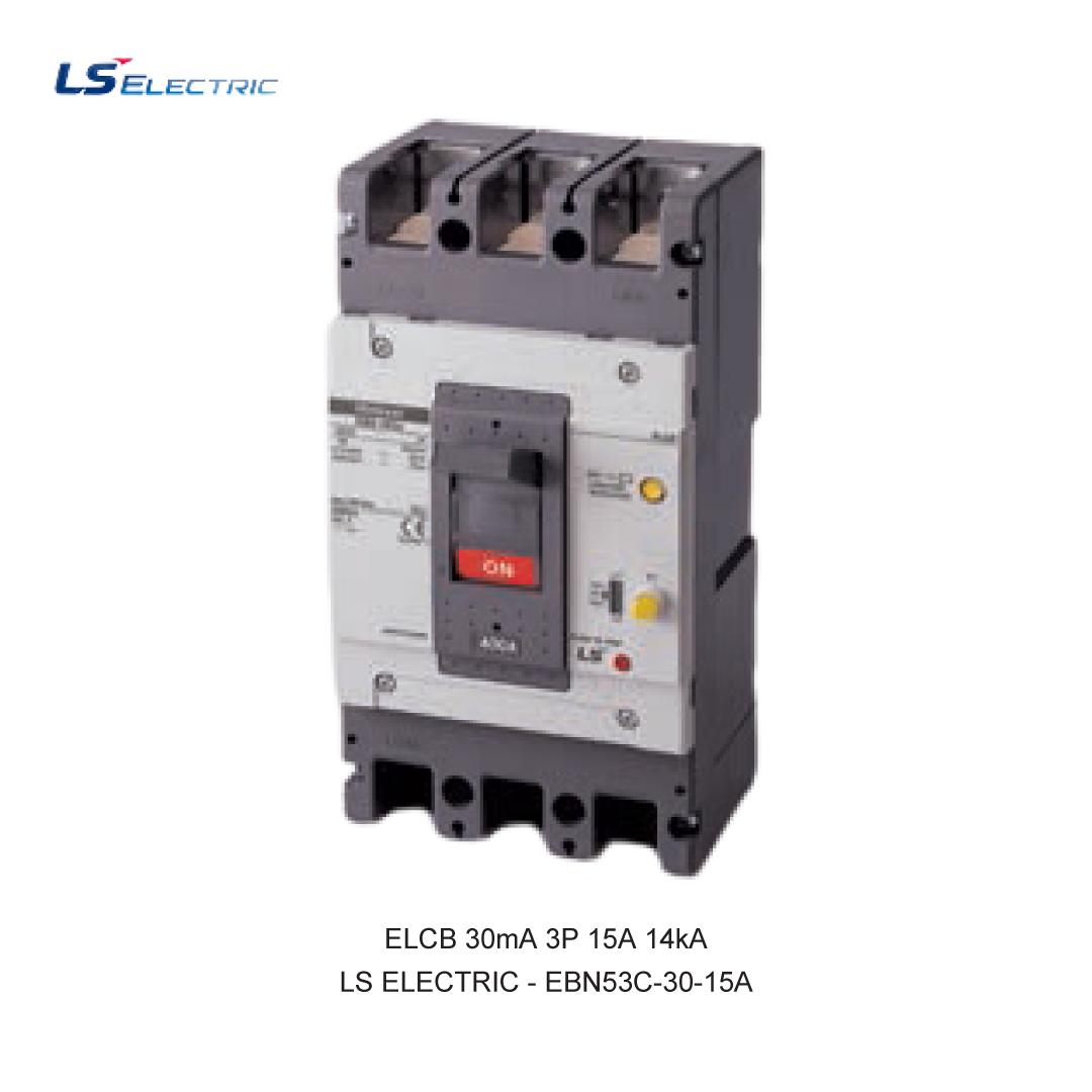 ELCB 30mA 3P 15A 14kA