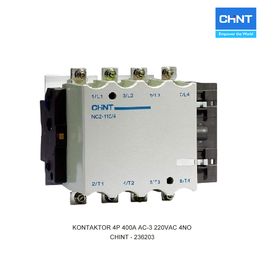 KONTAKTOR 4P 400A AC-3 220VAC 4NO