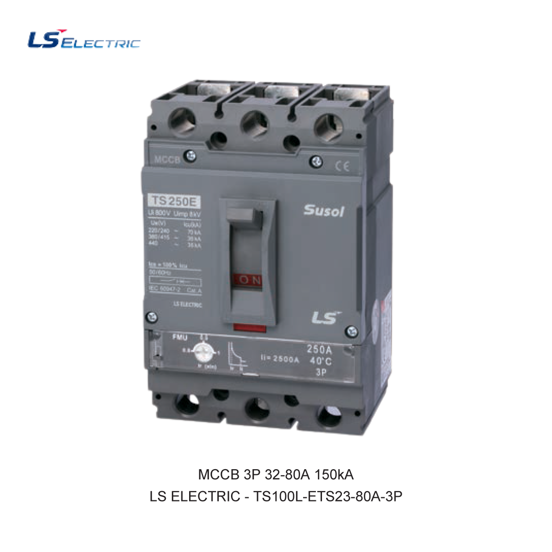 MCCB 3P 32-80A 150kA
