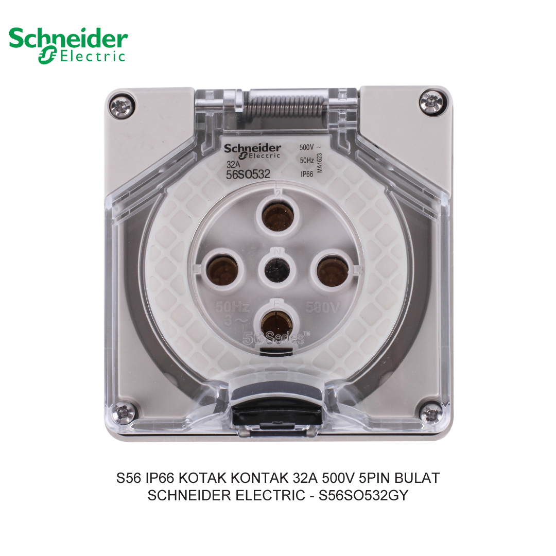 S56 IP66 KOTAK KONTAK 32A 500V 5PIN BULAT