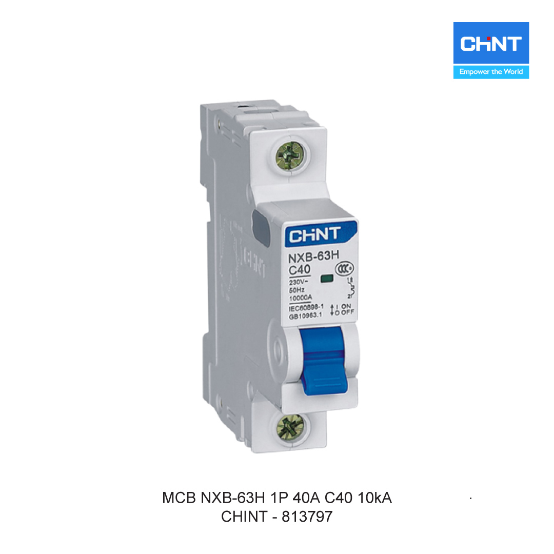 MCB NXB-63H 1P 40A C40 10kA