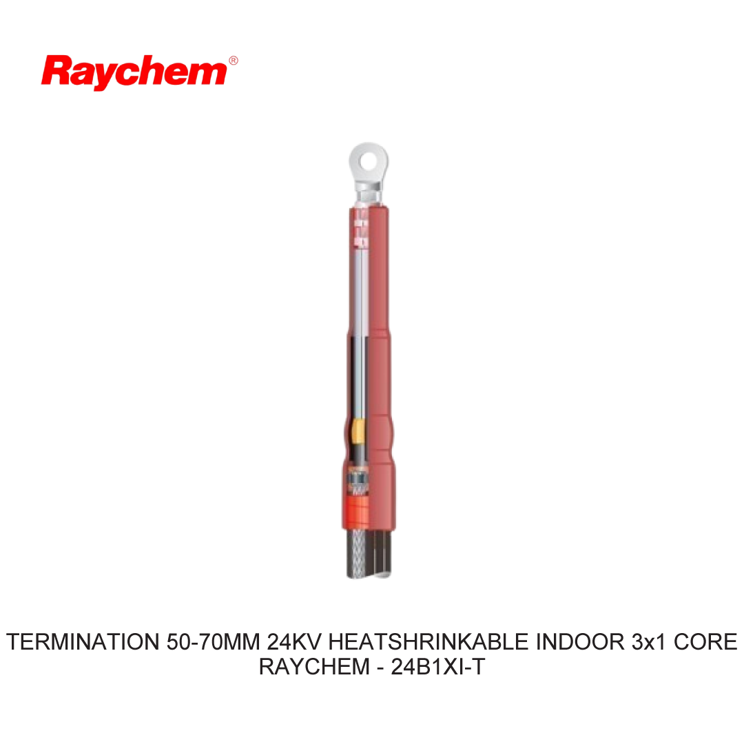 TERMINATION 50-70MM 24KV HEATSHRINKABLE INDOOR 3x1 CORE