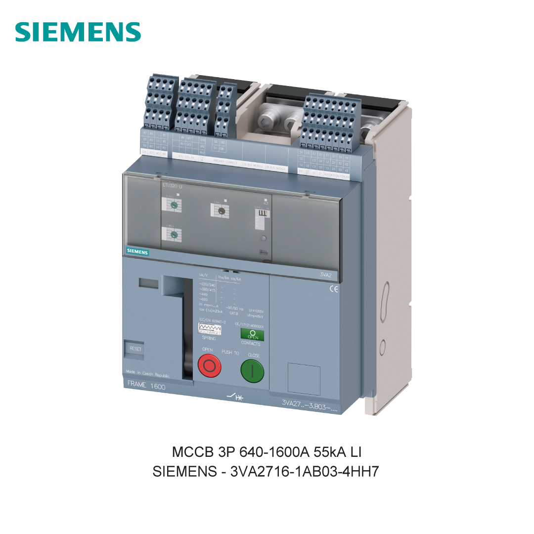 MCCB 3P 640-1600A 55kA LI