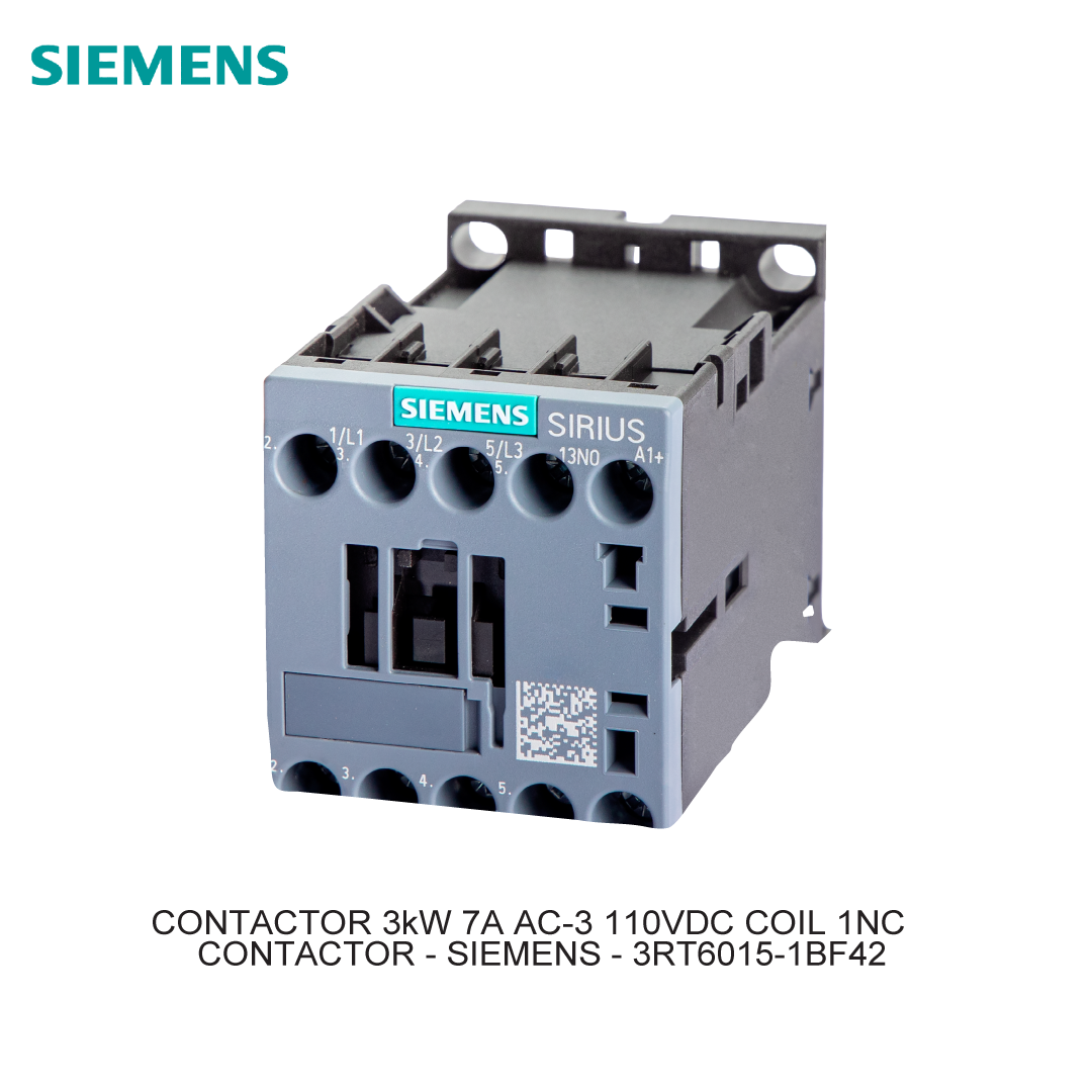 CONTACTOR 3kW 7A AC-3 110VDC COIL 1NC