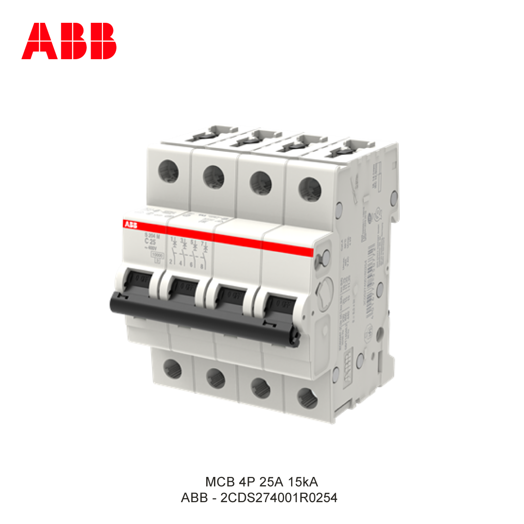 MCB 4P 25A 15kA CURVA C