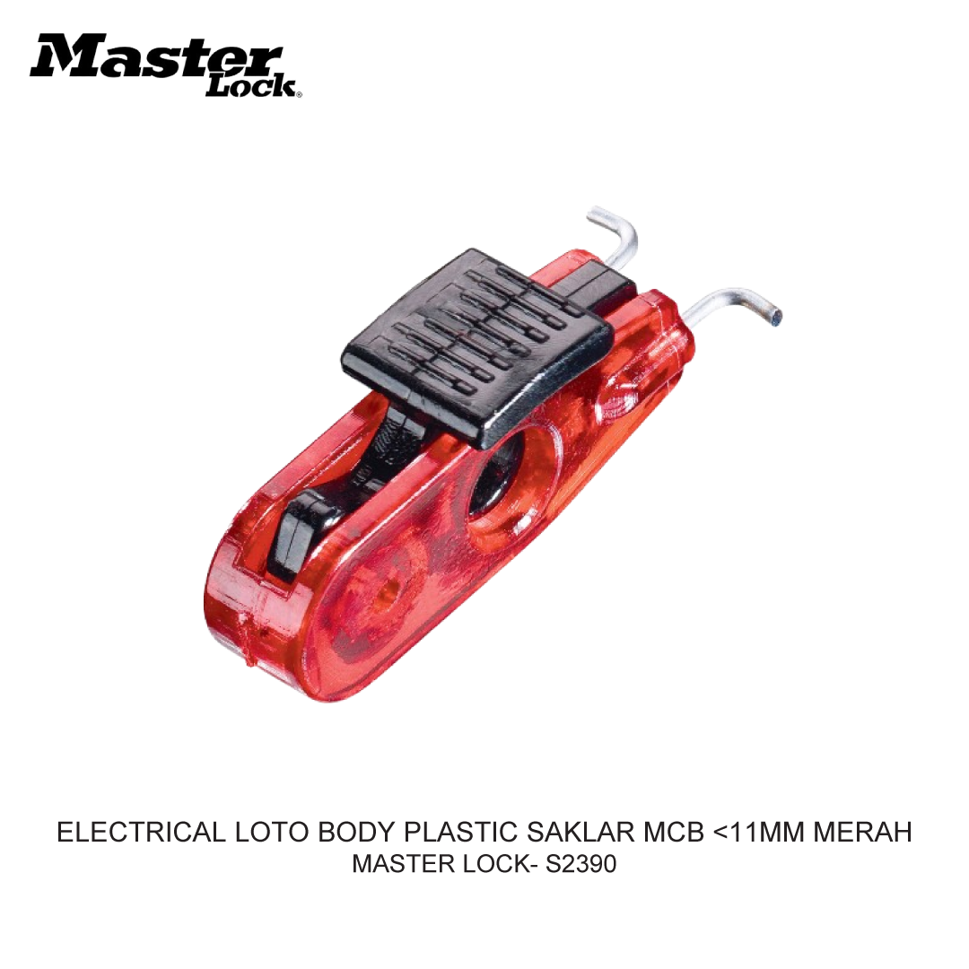 ELECTRICAL LOTO BODY PLASTIC SAKLAR MCB <11MM RED