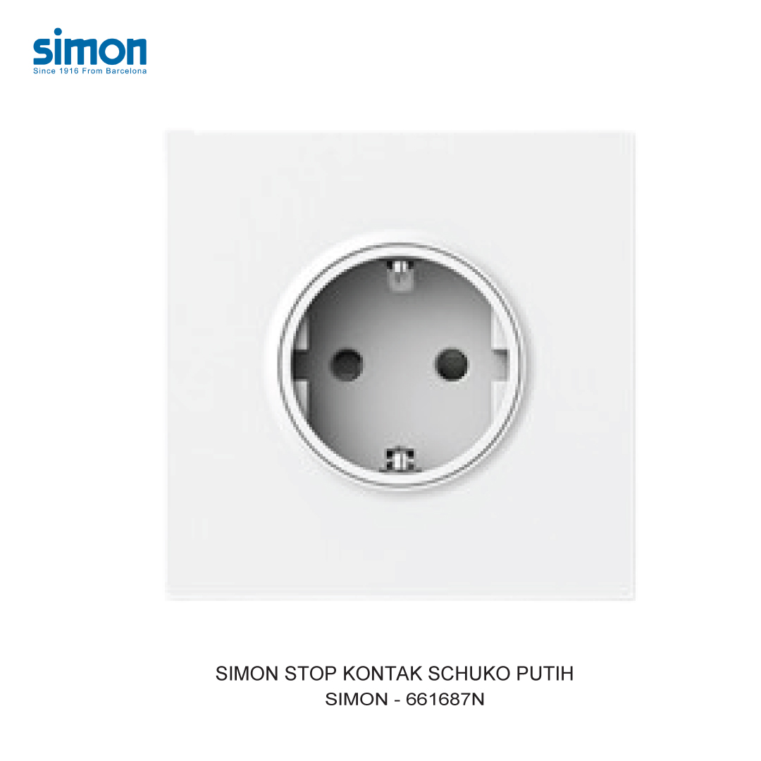 SIMON SCHUKO SOCKET WHITE