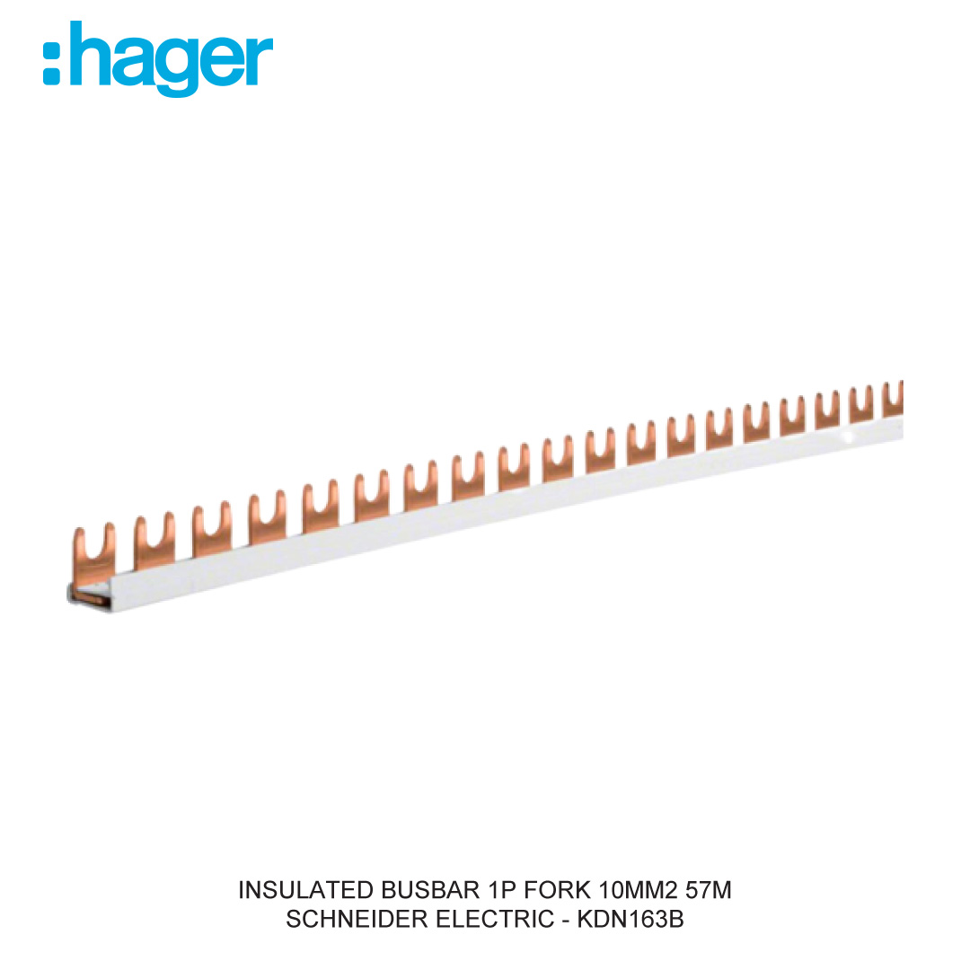 INSULATED BUSBAR 1P FORK 10MM2 57M