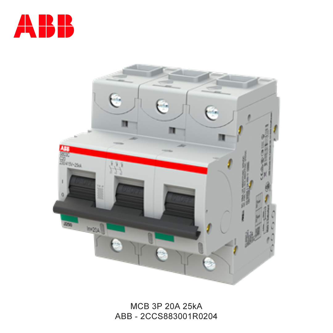 MCB 3P 20A 25kA KURVA C