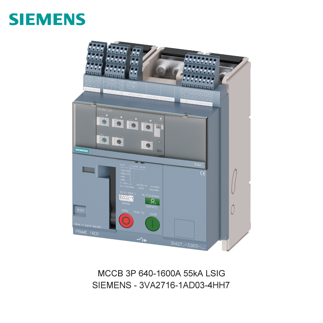 MCCB 3P 640-1600A 55kA LSIG